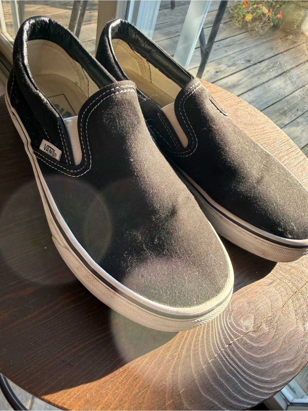 Vans Black Canvas Slip-On Men’s Loafers